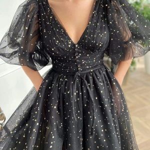 Sparkle Starry Tulle A Line Dress